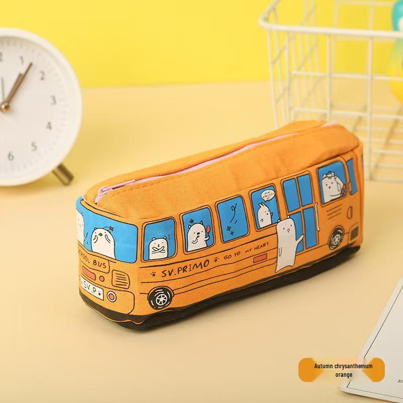 Cartoon Bus Pencil Case - Large Capacity Student Stationery Bag помаранчевий
Cartoon Bus Pencil Case - Large Capacity Student Stationery Bag помаранчевий