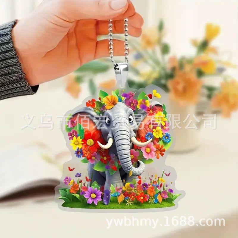 Акриловый слон Универсальный подвесной брелок Красивый подарок для украшения интерьера автомобиля красный
Акриловый слон Универсальный подвесной брелок Красивый подарок для украшения интерьера автомобиля красный