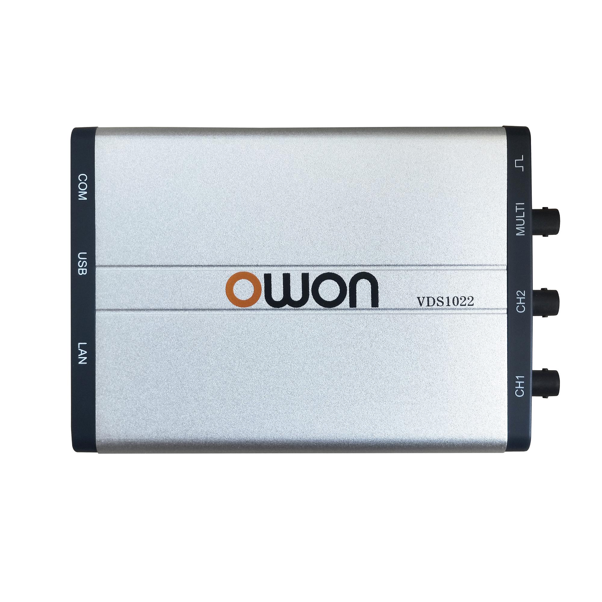 OWON VDS1022(I) PC Digital PC Oscilloscope 25MHz 100MSa/s 2ch+1ch Multi-Trigger Option Ultra-Thin Body Design, Easy Portability VDS1022
OWON VDS1022(I) PC Digital PC Oscilloscope 25MHz 100MSa/s 2ch+1ch Multi-Trigger Option Ultra-Thin Body Design, Easy Portability VDS1022