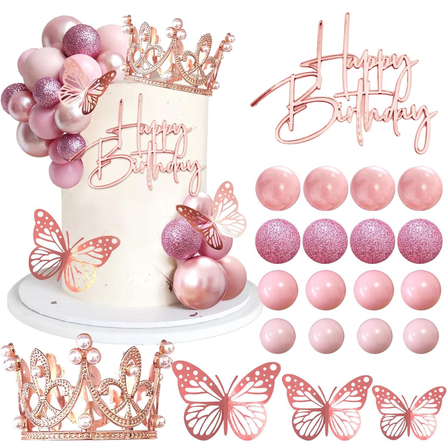 Balls Cake Toppers Happy Birthday Crown Tiara Cake Toppers for Birthday Wedding Baby Shower Party Decorations розового золота
Balls Cake Toppers Happy Birthday Crown Tiara Cake Toppers for Birthday Wedding Baby Shower Party Decorations розового золота