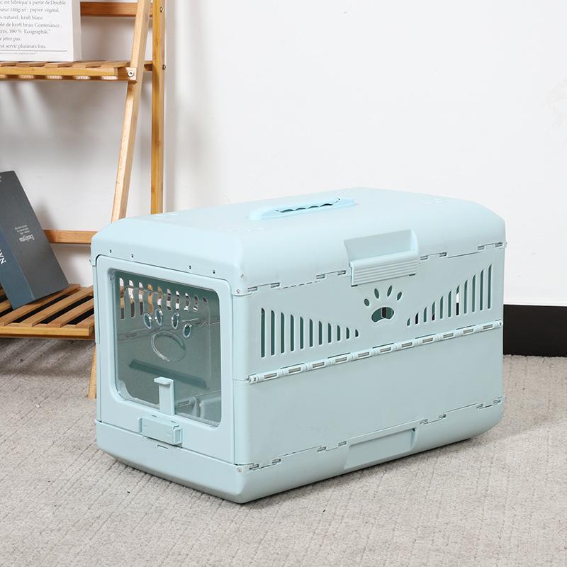 Portable Folding Pet Travel Cat Box Large Space Breathable Car Carriers Easy for Storage Pet Box Foldable Cat Carriers Supplies 48x29x30cm синій
Portable Folding Pet Travel Cat Box Large Space Breathable Car Carriers Easy for Storage Pet Box Foldable Cat Carriers Supplies 48x29x30cm синій