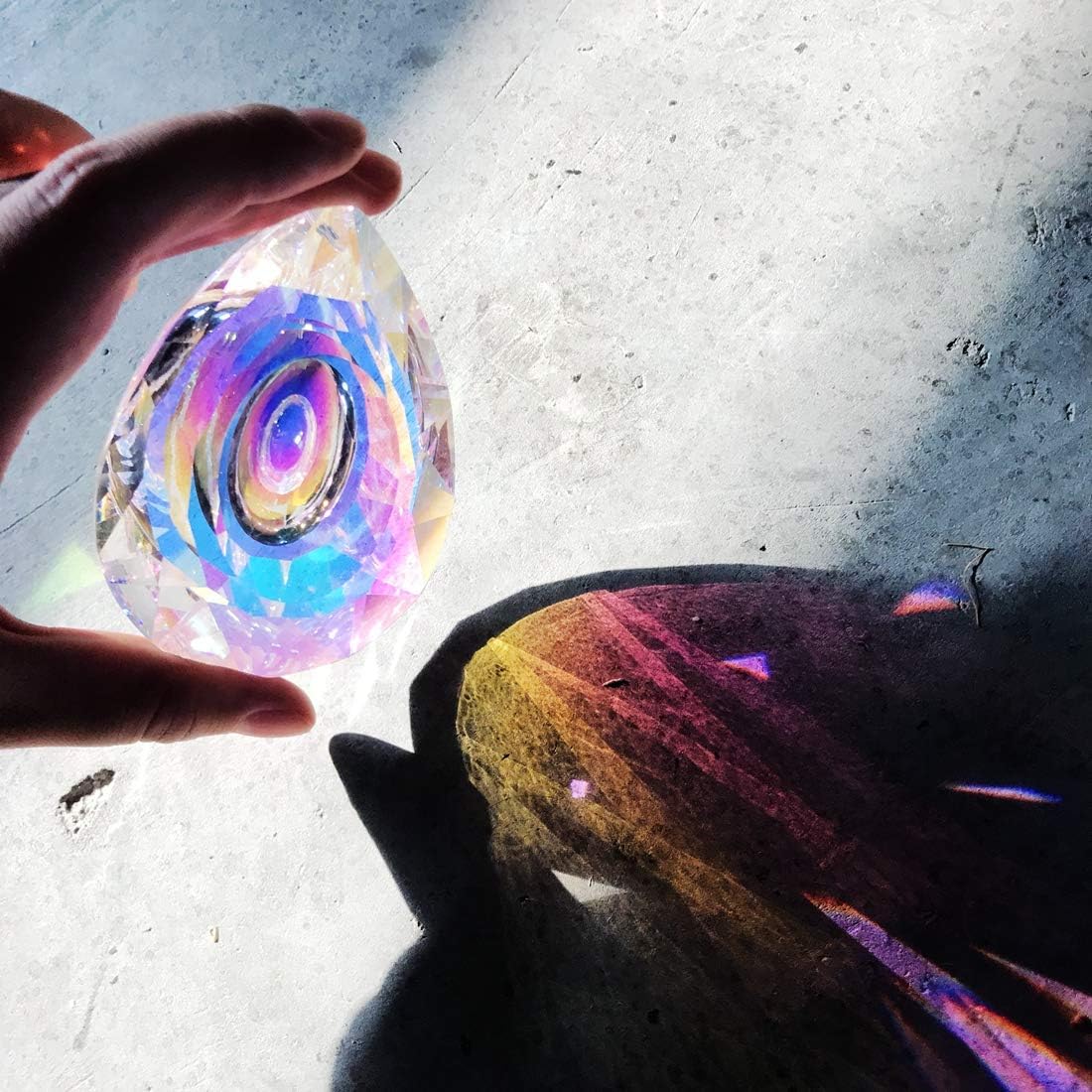 K9 Crystal Prism AB Clear Faceted Large Oval Chandelier Crystal Hanging Ornaments DIY Suncatcher Pendants Rainbow Maker 1PCs Height 38mm
K9 Crystal Prism AB Clear Faceted Large Oval Chandelier Crystal Hanging Ornaments DIY Suncatcher Pendants Rainbow Maker 1PCs Height 38mm