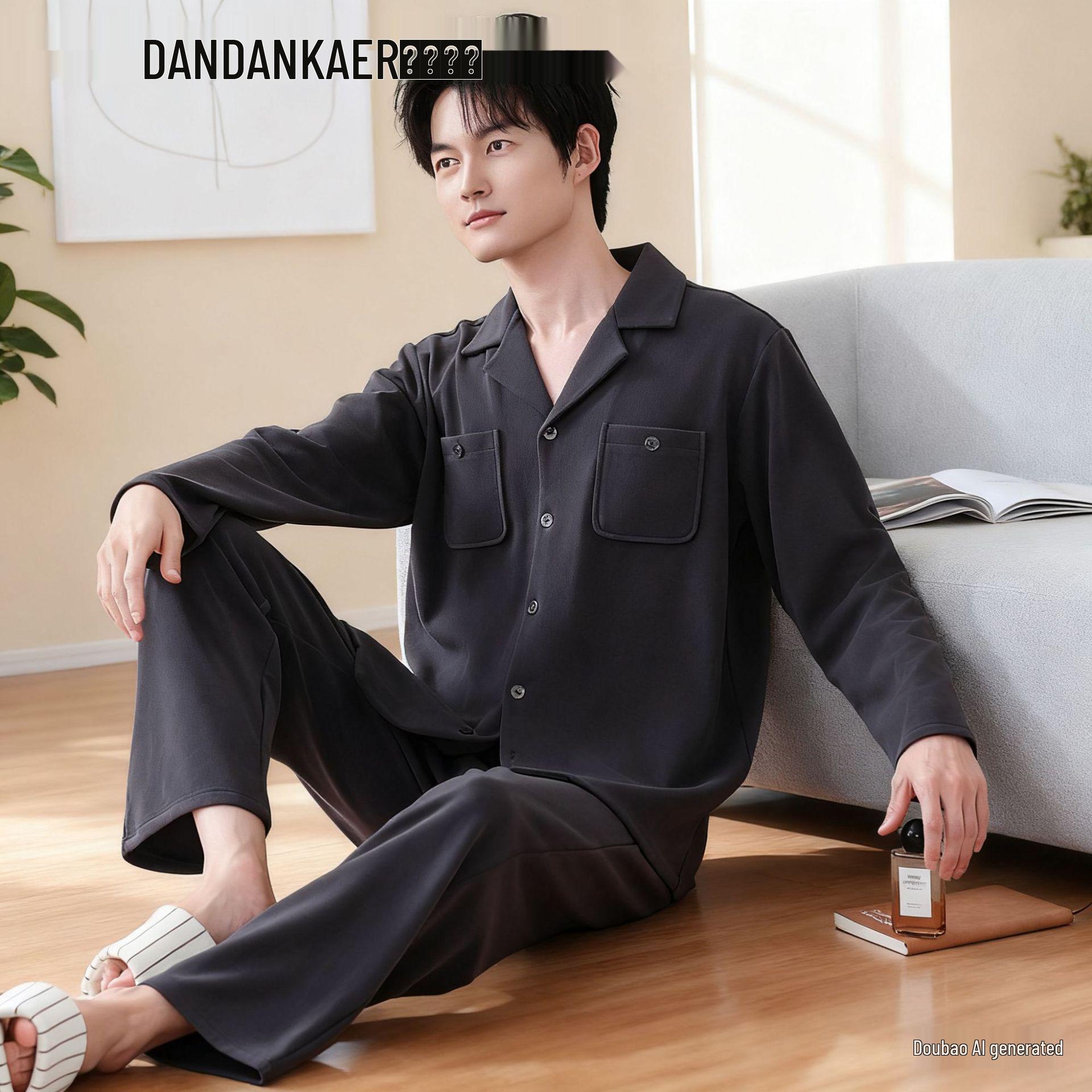 2025 Men s Flannel Pajama Set: Lapel Cardigan, Warm Sporty Casual Loungewear L (165-170CM, 100-125kg)
2025 Men s Flannel Pajama Set: Lapel Cardigan, Warm Sporty Casual Loungewear L (165-170CM, 100-125kg)