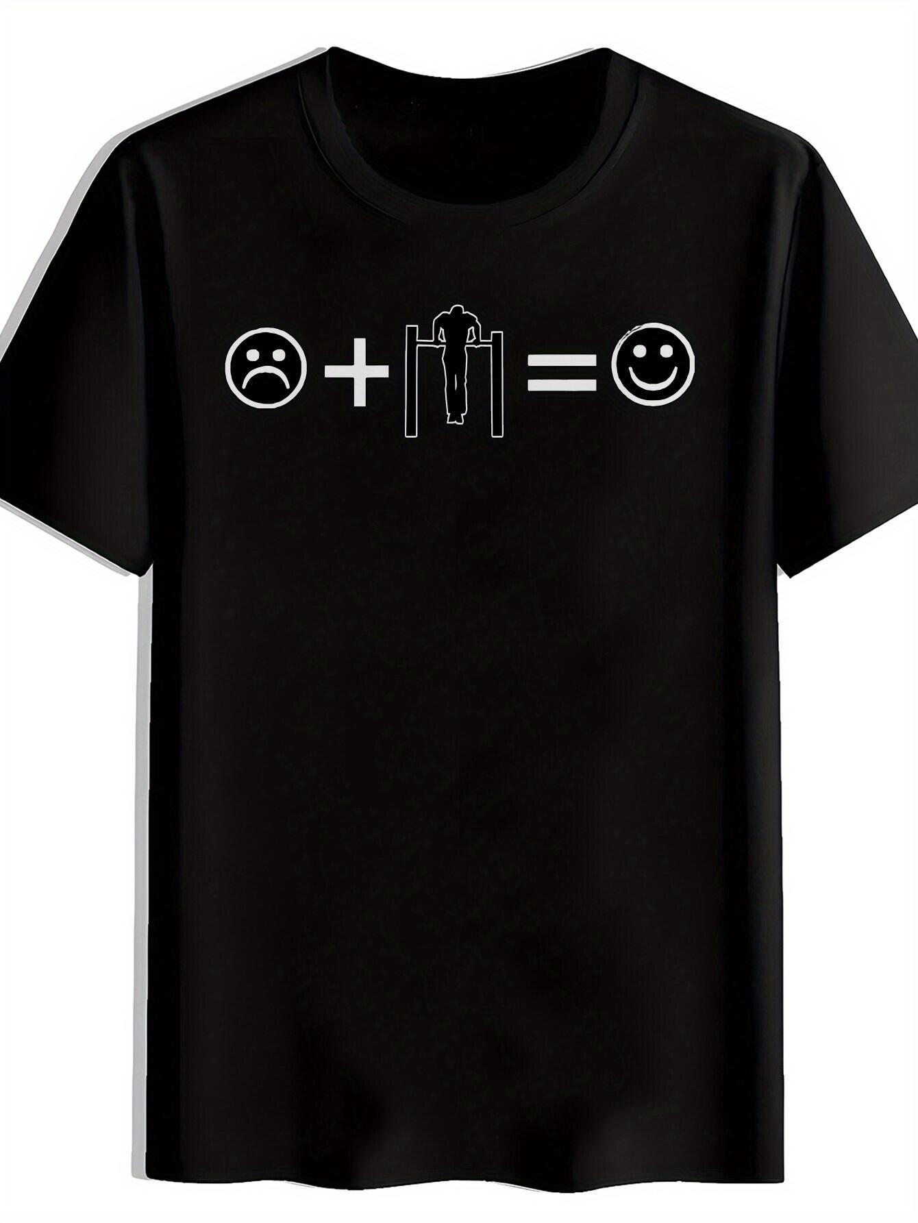 Motivational Graphic T-shirt - Funny Depression & Happiness Equation Design L
Motivational Graphic T-shirt - Funny Depression & Happiness Equation Design L