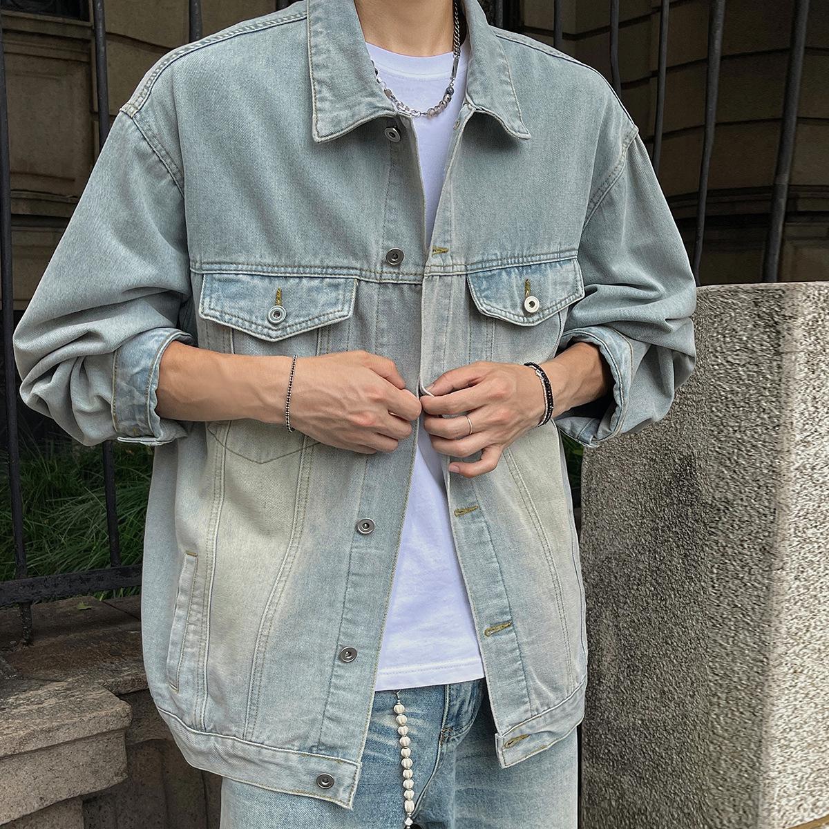 Unisex Retro Loose Fit Denim Jacket - Drop Shoulder, Japanese Style 2026 Large
Unisex Retro Loose Fit Denim Jacket - Drop Shoulder, Japanese Style 2026 Large