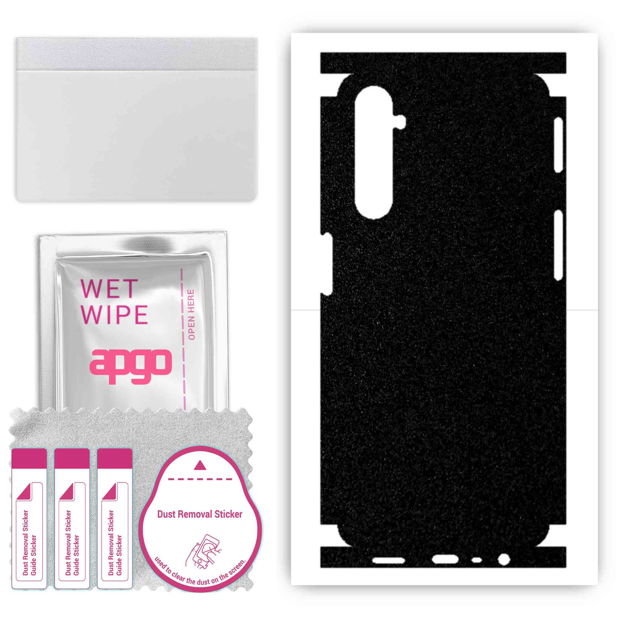 apgo Protective Skin Sticker for the back+sides compatible with Realme 6, Full Wrap Film, Foil, Vinyl - Pattern Matte Black
apgo Protective Skin Sticker for the back+sides compatible with Realme 6, Full Wrap Film, Foil, Vinyl - Pattern Matte Black