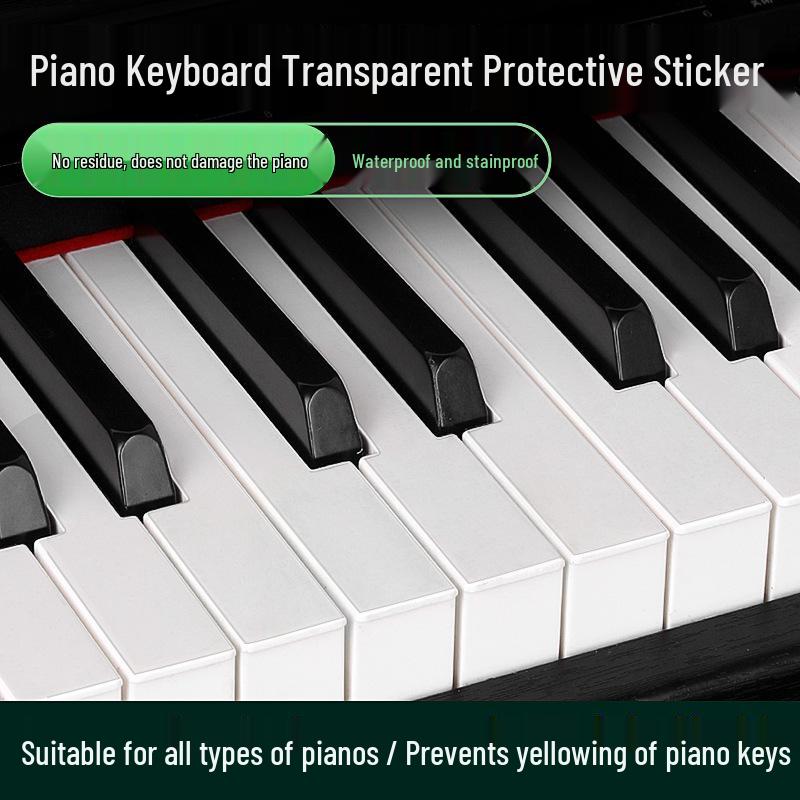 Transparent Adhesive-Free Piano Key Stickers for Children & Adults - Prevents Yellowing
Transparent Adhesive-Free Piano Key Stickers for Children & Adults - Prevents Yellowing