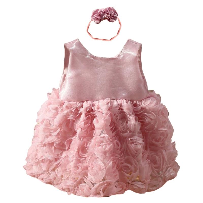 Infant Flower Dress and Rose Hairband Photo Clothing Set Photoshooting Props Newborn Shower Gifts for Baby Photography For 1 to 3 months
Infant Flower Dress and Rose Hairband Photo Clothing Set Photoshooting Props Newborn Shower Gifts for Baby Photography For 1 to 3 months