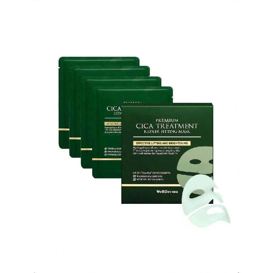 WellDerma Premium Cica Mask Treatment 4ea(25g) Hydrogel Facial Mask For Sensitive Skin Centella Asiatica Soothing Repairing Firming Korean Skincare
WellDerma Premium Cica Mask Treatment 4ea(25g) Hydrogel Facial Mask For Sensitive Skin Centella Asiatica Soothing Repairing Firming Korean Skincare