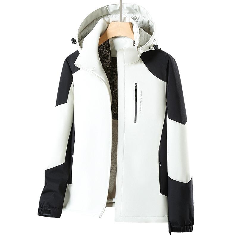 Жіноча водонепроникна куртка Тепла зимова снігова куртка Гірський вітрозахисник Куртка-дощовик з капюшоном L бежевий
Жіноча водонепроникна куртка Тепла зимова снігова куртка Гірський вітрозахисник Куртка-дощовик з капюшоном L бежевий