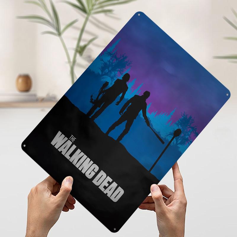 The Walking Dead Silhouette Tin Plaque Poster Customized Wall Art Retro Vintage Metal Signs for Man Cave Room Ornaments Decor 7.9x11.8In(20x30cm)
The Walking Dead Silhouette Tin Plaque Poster Customized Wall Art Retro Vintage Metal Signs for Man Cave Room Ornaments Decor 7.9x11.8In(20x30cm)