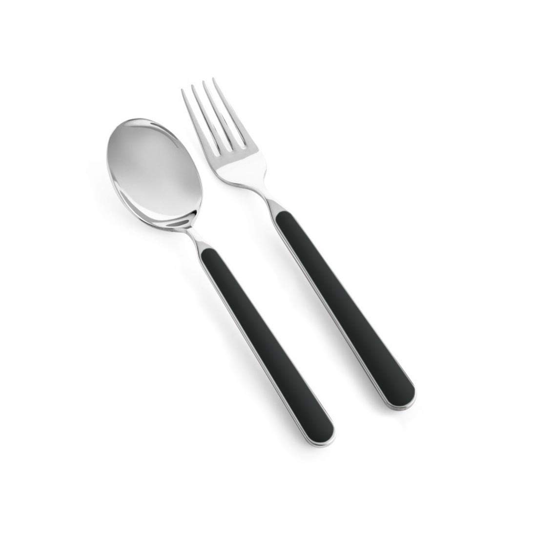 MEPRA Fantasia Набор десертных приборов из 2 штук Сделано в Италии / (черный) чёрный