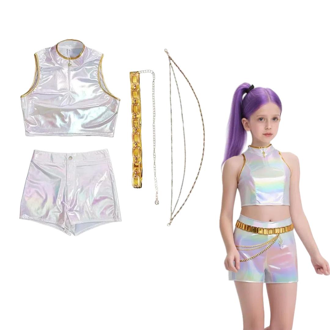 Руми Зои Мира Косплей Костюм K-pop Охотники на демонов Хантрикс для Детей Девочка Малыш Группа Идол Ролевая игра Хэллоуин Карнавальный Костюм 110cm
Руми Зои Мира Косплей Костюм K-pop Охотники на демонов Хантрикс для Детей Девочка Малыш Группа Идол Ролевая игра Хэллоуин Карнавальный Костюм 110cm