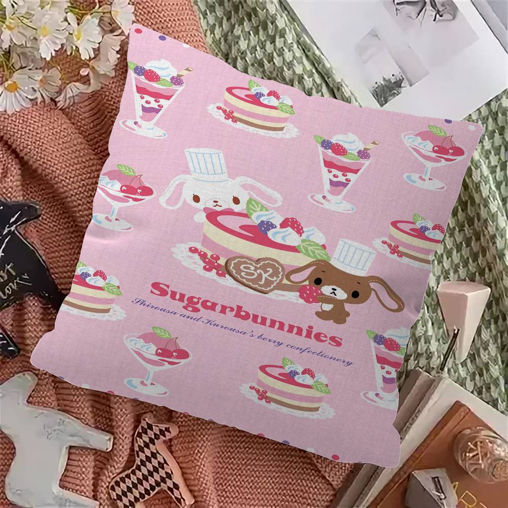 S-Sugarbunnies Anime Kawaii Cushion Cover Car Throw Pillow Case For Sofa Car Christmas Gift 40x40cm 45x45cm 12x12Inch
S-Sugarbunnies Anime Kawaii Cushion Cover Car Throw Pillow Case For Sofa Car Christmas Gift 40x40cm 45x45cm 12x12Inch