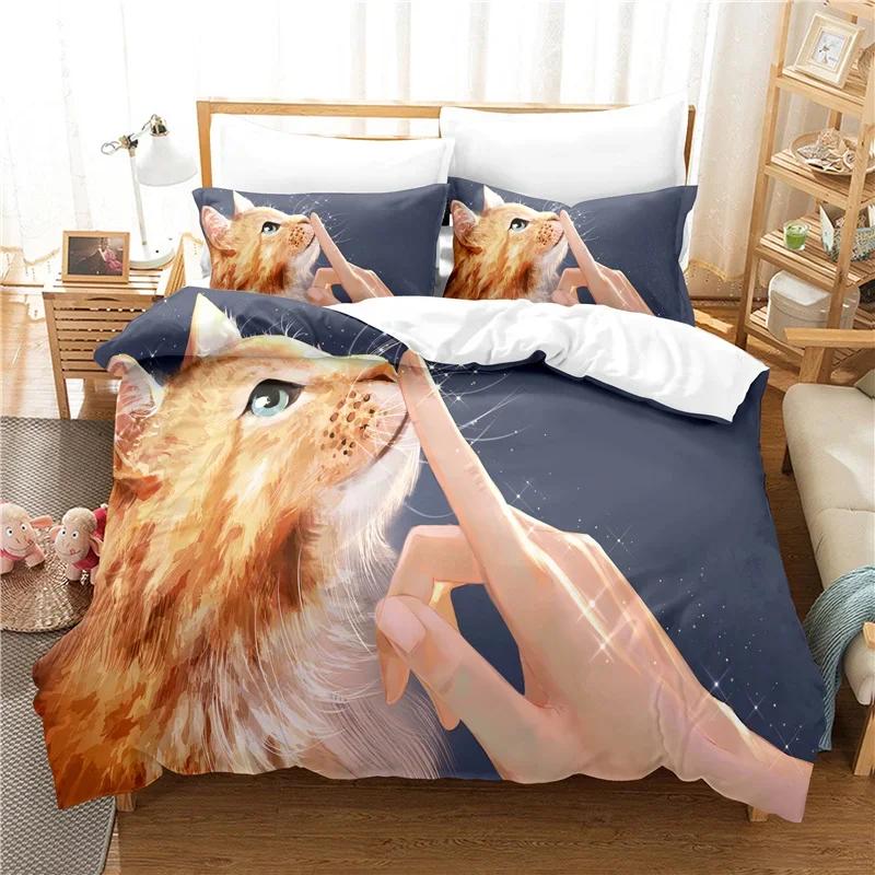 Dropshiping Bed Linens Sets Duvet Covet Pilowcases Bedrom Bed Cover Set 2-3 Pcs Ropa De Cama 3d Pet Cat Adorable Lovely Bed Linen Set 150x20 135*200cm Eu-Single
Dropshiping Bed Linens Sets Duvet Covet Pilowcases Bedrom Bed Cover Set 2-3 Pcs Ropa De Cama 3d Pet Cat Adorable Lovely Bed Linen Set 150x20 135*200cm Eu-Single