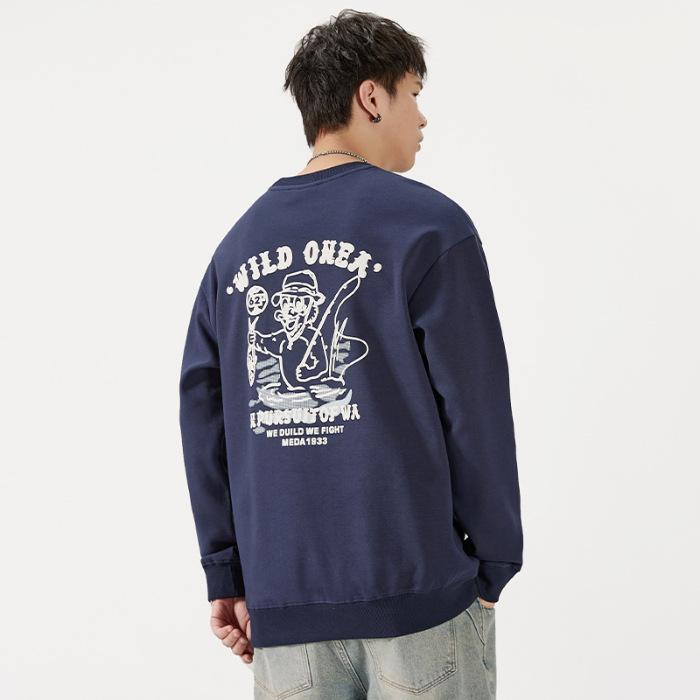 Осень 340G Американский тяжелый свитер с круглым вырезом мужской свободный большой размер модный бренд молодежный топ с длинным рукавом куртка Tide 3XL темно-синий
Осень 340G Американский тяжелый свитер с круглым вырезом мужской свободный большой размер модный бренд молодежный топ с длинным рукавом куртка Tide 3XL темно-синий