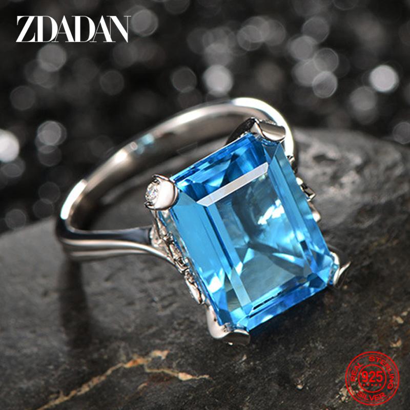 925 Sterling Silver Square Sapphire Ring for Women Luxury Wedding Jewelry Party Gift 6
925 Sterling Silver Square Sapphire Ring for Women Luxury Wedding Jewelry Party Gift 6