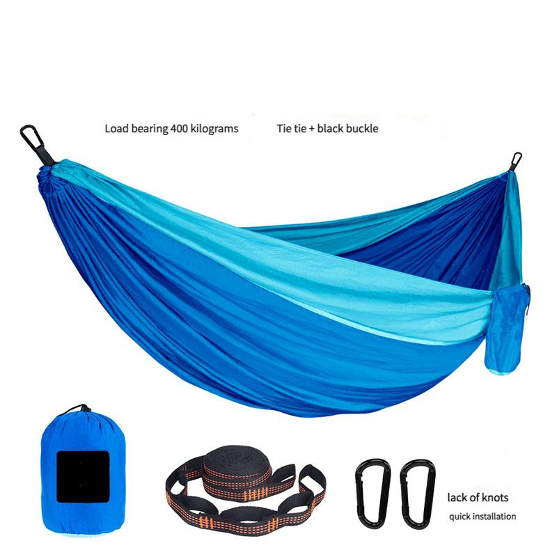Adjustable Straps Portable Nylon Hammock for Single/Double Camping Outdoor Lightweight Durable High Capacity Backyard Travel Relaxation 270×140CM небо синє кольору
Adjustable Straps Portable Nylon Hammock for Single/Double Camping Outdoor Lightweight Durable High Capacity Backyard Travel Relaxation 270×140CM небо синє кольору