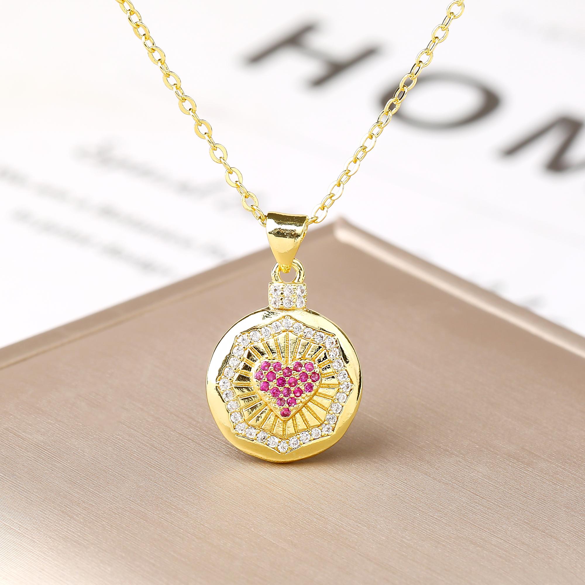 Trendy Gold Color Butterfly Heart Leaf Pendant Necklace for Women Shiny Zircon Chain Choker Cute Romantic Zircon Gift for Girls
Trendy Gold Color Butterfly Heart Leaf Pendant Necklace for Women Shiny Zircon Chain Choker Cute Romantic Zircon Gift for Girls