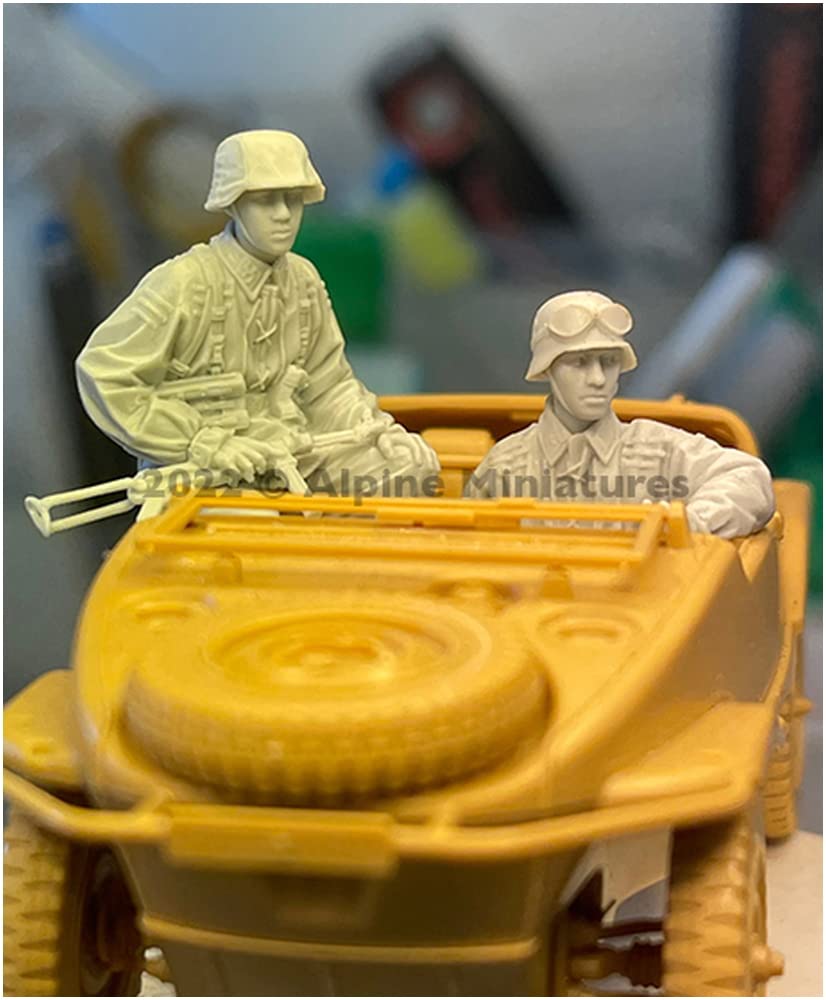 Alpine Miniature Немецкая армия Второй мировой войны Waffen SS Schwimmwagen Crew набор из 2 смоляных наборов AM35302 Molding Color 1/35
Alpine Miniature Немецкая армия Второй мировой войны Waffen SS Schwimmwagen Crew набор из 2 смоляных наборов AM35302 Molding Color 1/35
