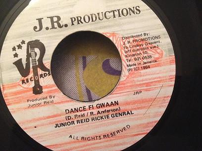 7inch Record JUNIOR REID & RICKY GENERAL - Dance Fi Gwaan NONE J.R. Production 1994 Jamaica Reggae, Ska & Dub Used
7inch Record JUNIOR REID & RICKY GENERAL - Dance Fi Gwaan NONE J.R. Production 1994 Jamaica Reggae, Ska & Dub Used