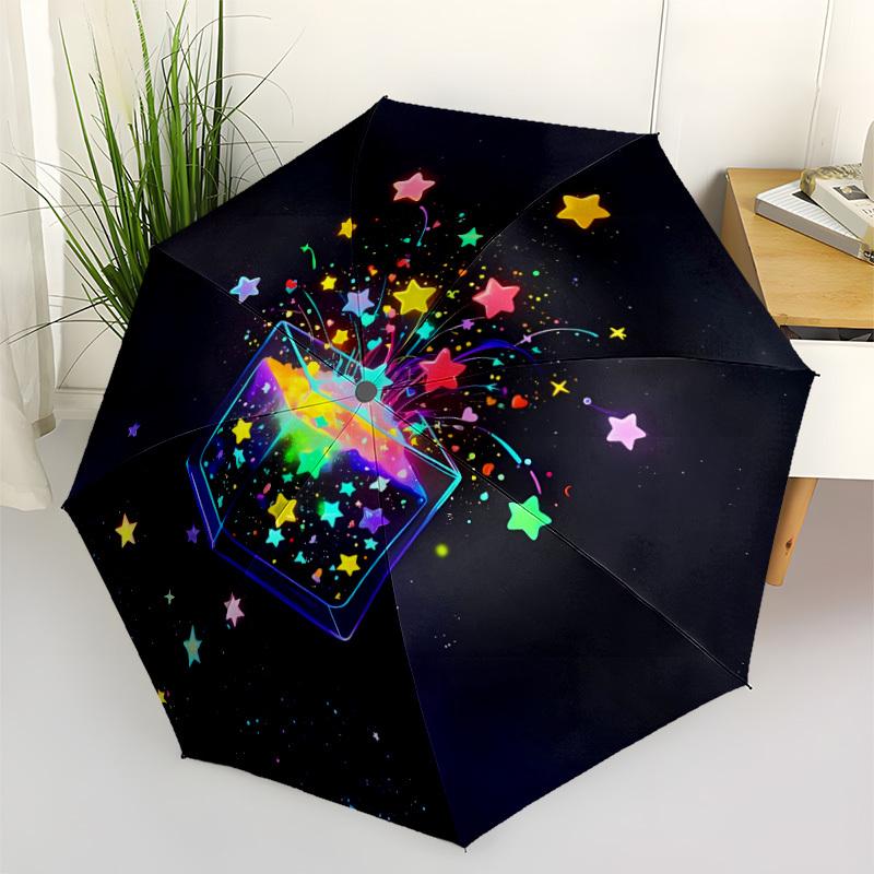 Colorful Five-pointed Star Folding umbrella with 8 iron frames automatic opening design suitable for outdoor matching fashiona
Colorful Five-pointed Star Folding umbrella with 8 iron frames automatic opening design suitable for outdoor matching fashiona