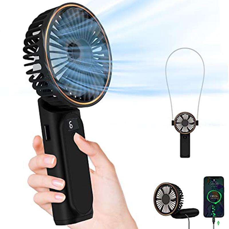 Portable Handheld Fan 4000mAh 180 Degrees Adjustable 6 Wind Speeds Real-time Display USB Charging Foldable Personal Fan білий
Portable Handheld Fan 4000mAh 180 Degrees Adjustable 6 Wind Speeds Real-time Display USB Charging Foldable Personal Fan білий
