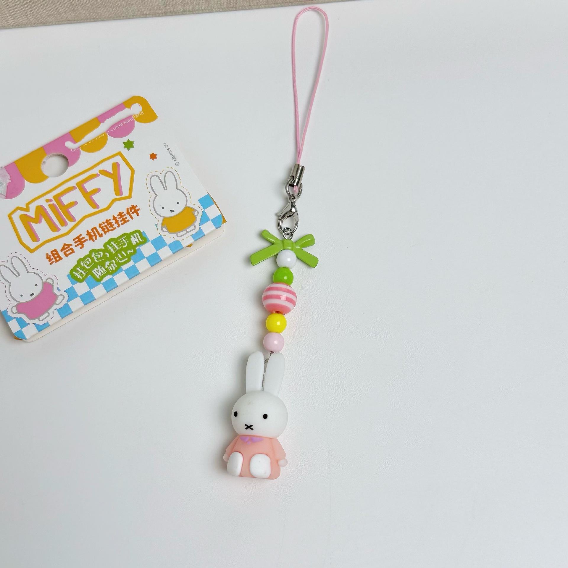 Kawaii Anime Miffy Keychain Cartoon Little Rabbit Bow Creative Keychain Bag Punk Style Bow Girl Gift
Kawaii Anime Miffy Keychain Cartoon Little Rabbit Bow Creative Keychain Bag Punk Style Bow Girl Gift
