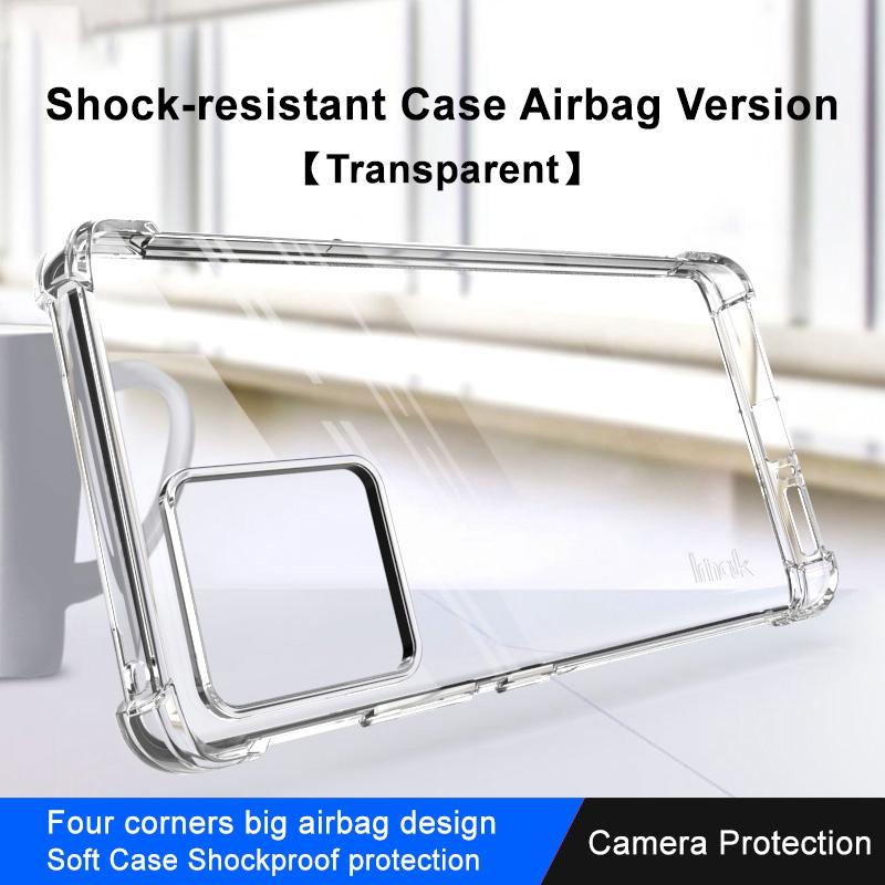 IMAK For Motorola Moto S30 Pro 5G/Edge 30 Fusion 5G Drop-proof Airbag Phone Case Transparent Soft TPU Back Cover Transparent
IMAK For Motorola Moto S30 Pro 5G/Edge 30 Fusion 5G Drop-proof Airbag Phone Case Transparent Soft TPU Back Cover Transparent
