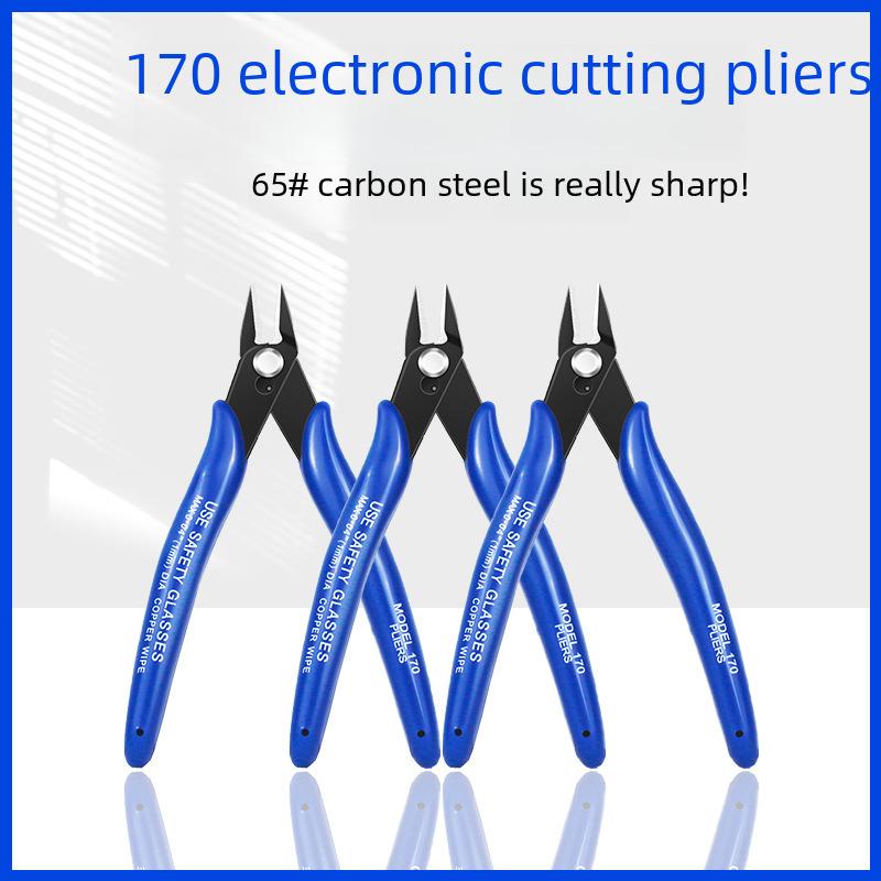 170 Industrial Manganese Steel Diagonal Pliers for Electronics & DIY Manicure 170 Pliers (Standard, No Markings)
170 Industrial Manganese Steel Diagonal Pliers for Electronics & DIY Manicure 170 Pliers (Standard, No Markings)