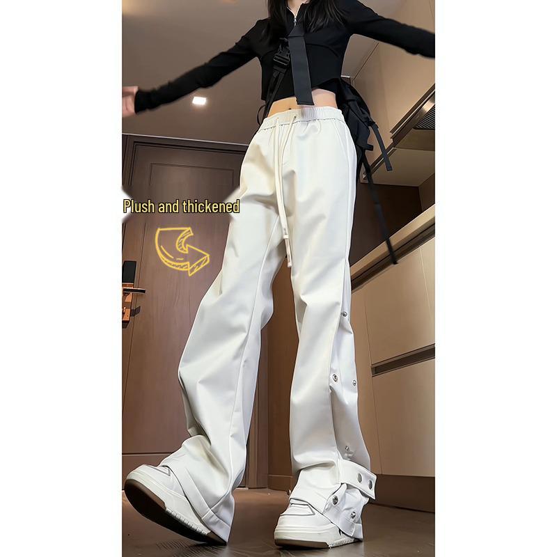 Unisex Fleece-Lined Snap-Button Work Pants - Autumn/Winter, American High Street Style L
Unisex Fleece-Lined Snap-Button Work Pants - Autumn/Winter, American High Street Style L