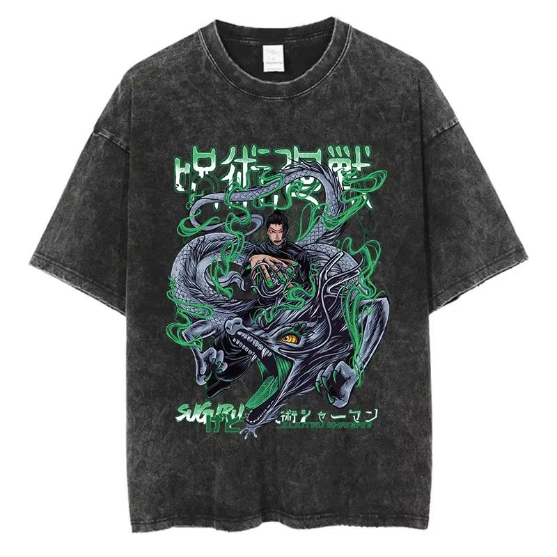 Jujutsu Kaisen Anime Geto Suguru Washed T-shirt Summer Pure Cotton Men s and Women s Harajuku Loose Short Sleeved Top 3XL
Jujutsu Kaisen Anime Geto Suguru Washed T-shirt Summer Pure Cotton Men s and Women s Harajuku Loose Short Sleeved Top 3XL