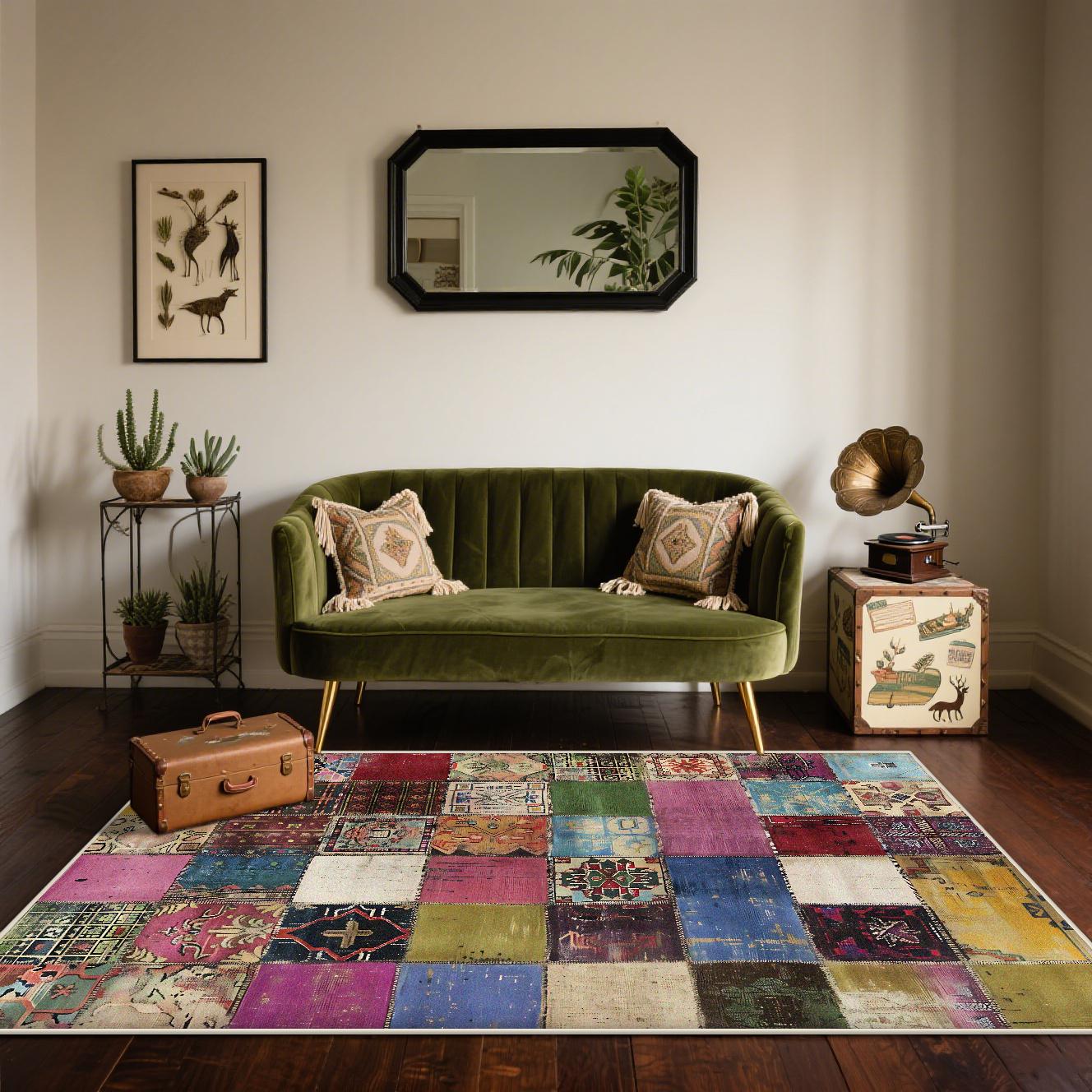 American Style Retro Living Room Carpets Big Size Easy Cleaning Geometric Coffee Table Rug Bedroom Cloakroom Lint-free Floor Mat 60x90cm
American Style Retro Living Room Carpets Big Size Easy Cleaning Geometric Coffee Table Rug Bedroom Cloakroom Lint-free Floor Mat 60x90cm