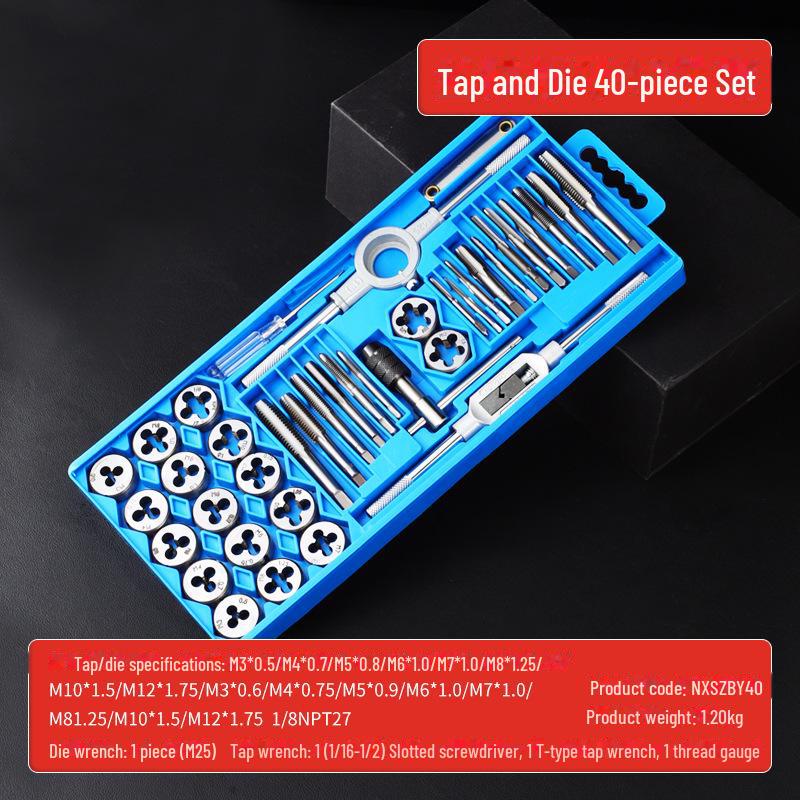 Набор метчиков и плашек из легированной стали промышленного класса, метрический, M3-M12, 8 предметов
Набор метчиков и плашек из легированной стали промышленного класса, метрический, M3-M12, 8 предметов