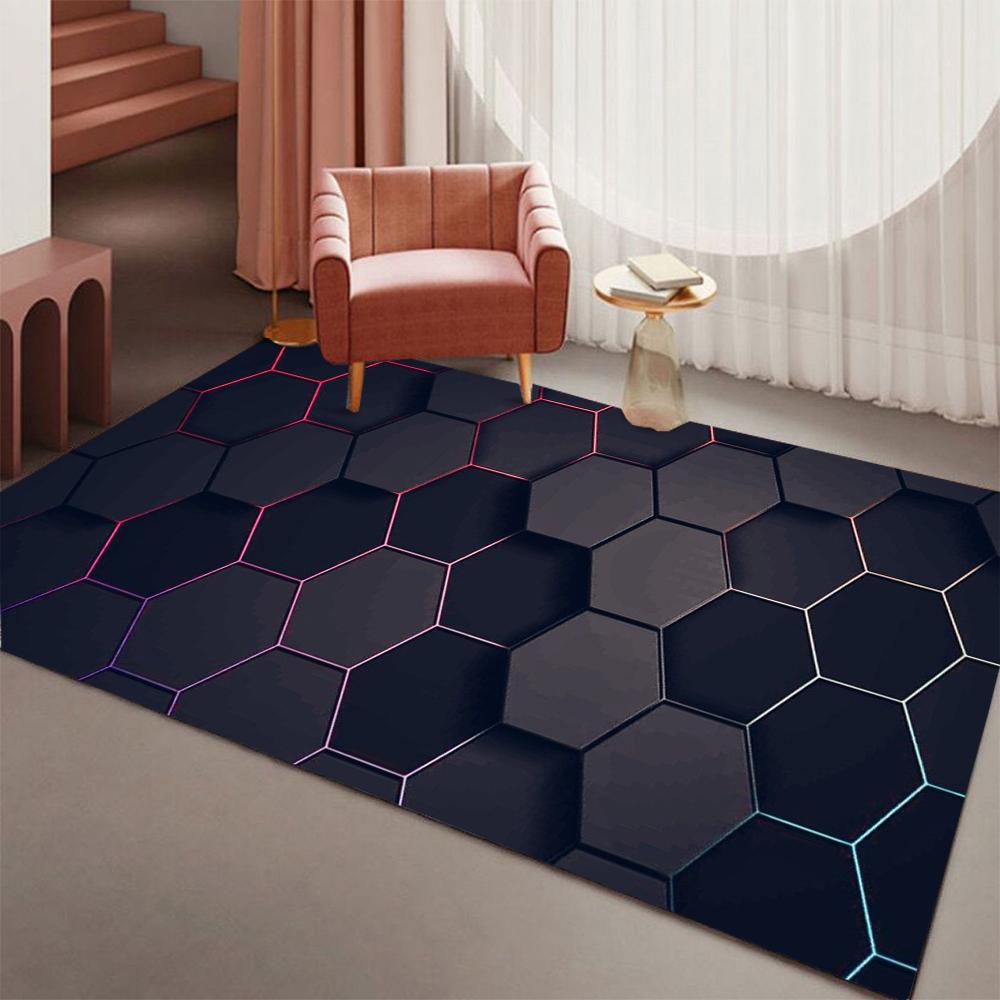 Blue Hexagon Glow Carpet Soft Non-slip Large Area Rug Living Room Bedroom Home Decoration Washable Lounge Sofa Coffee Tables Mat 40X60CM
Blue Hexagon Glow Carpet Soft Non-slip Large Area Rug Living Room Bedroom Home Decoration Washable Lounge Sofa Coffee Tables Mat 40X60CM