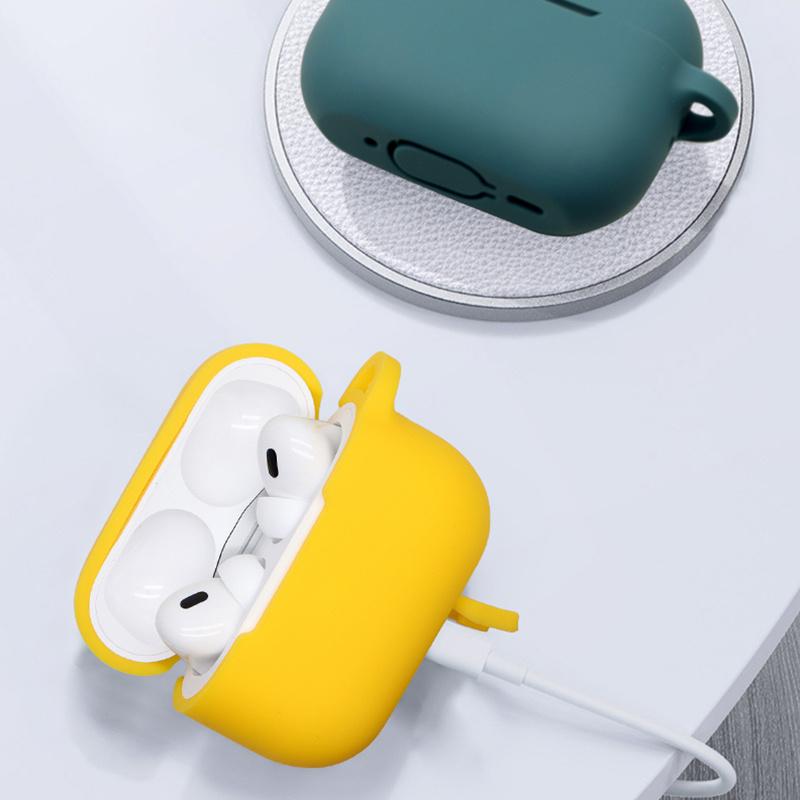 For Apple AirPods Pro 2 Earphone Silicone Case Bluetooth-compatible Earbud Charging Box Anti-drop Cover with Hand Strap and Carabiner Brown
For Apple AirPods Pro 2 Earphone Silicone Case Bluetooth-compatible Earbud Charging Box Anti-drop Cover with Hand Strap and Carabiner Brown
