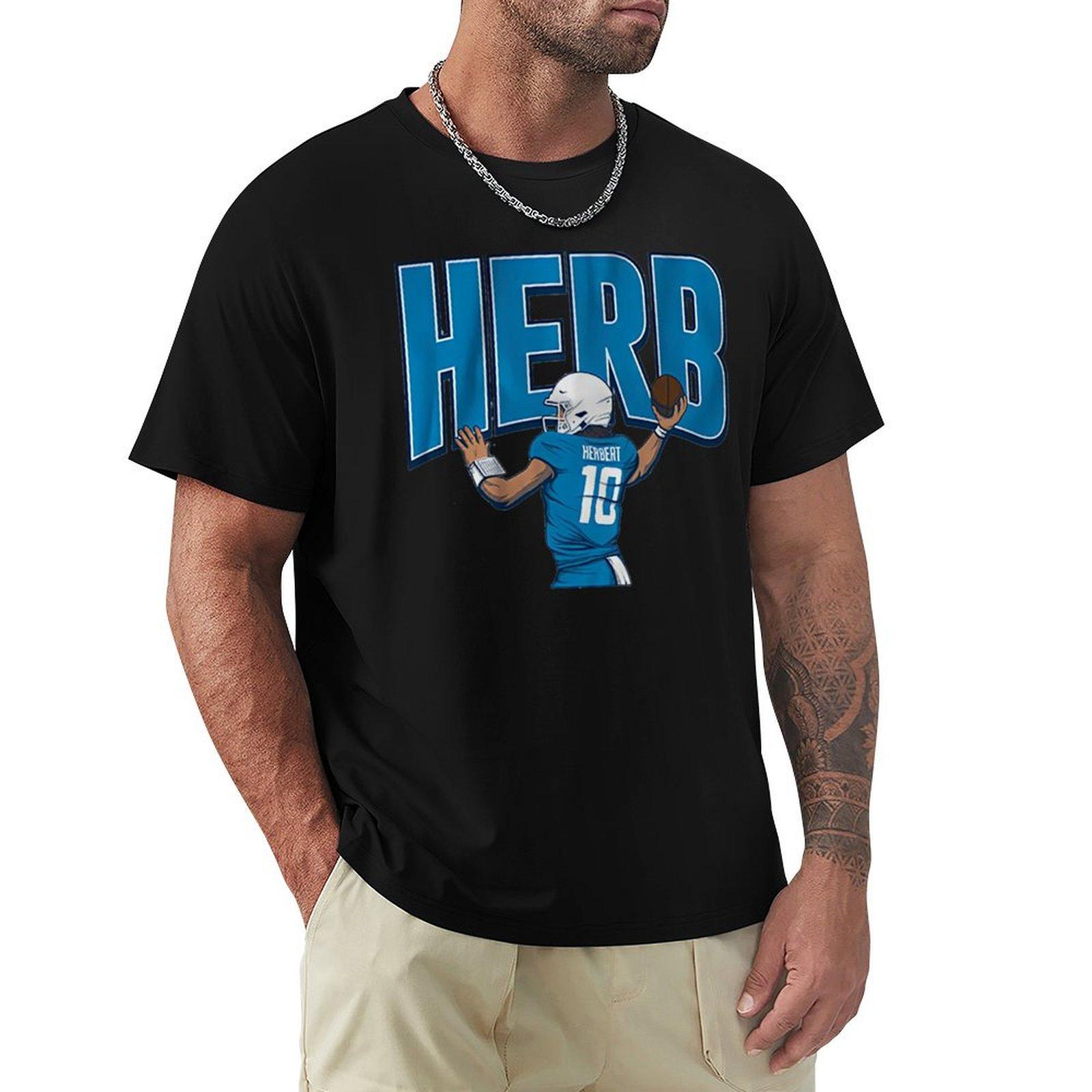 Justin Herbert HERB TShirt cotton man tshirts designer shirts mens big and tall t shirts 4XL
Justin Herbert HERB TShirt cotton man tshirts designer shirts mens big and tall t shirts 4XL
