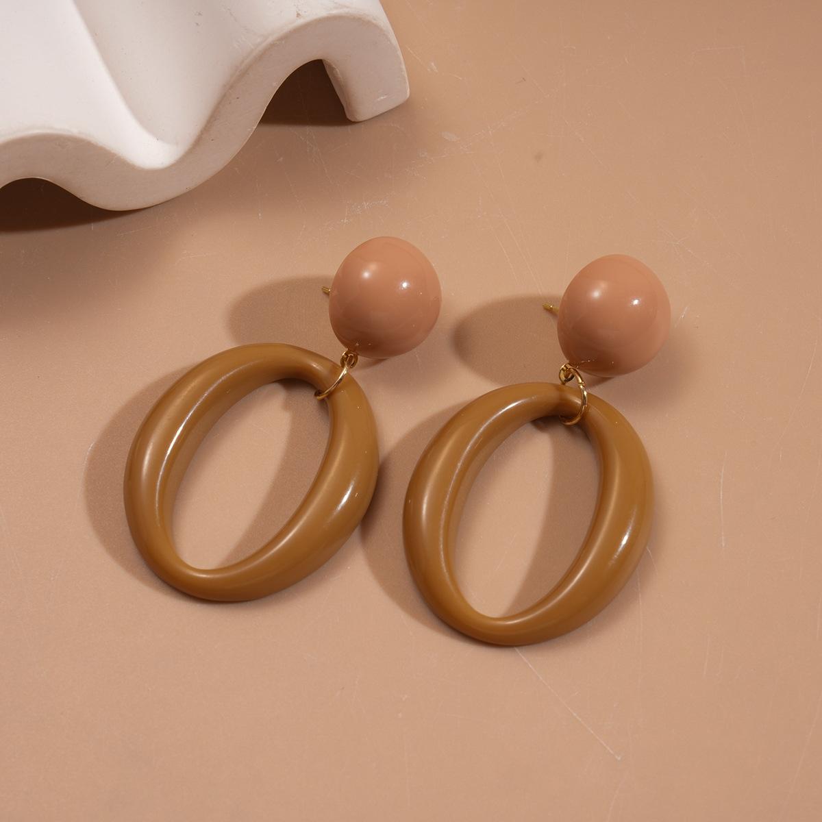 DIGADAGU Metal Resin Round Geometric Dangle Earrings New Women s Simple Elegant Earrings Everyday Zircon Accessories коричневый
DIGADAGU Metal Resin Round Geometric Dangle Earrings New Women s Simple Elegant Earrings Everyday Zircon Accessories коричневый