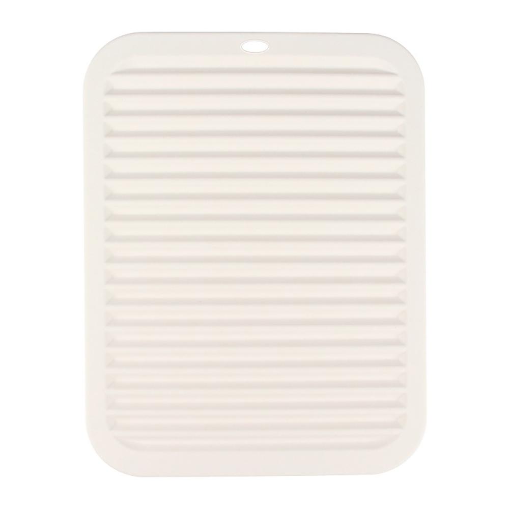 Силиконовый дренажный коврик с волнообразным рисунком для кухни и домашнего использования. Недеформируемая и термостойкая подставка для сушки кухонных инструментов 29x22.3cm белый
Силиконовый дренажный коврик с волнообразным рисунком для кухни и домашнего использования. Недеформируемая и термостойкая подставка для сушки кухонных инструментов 29x22.3cm белый