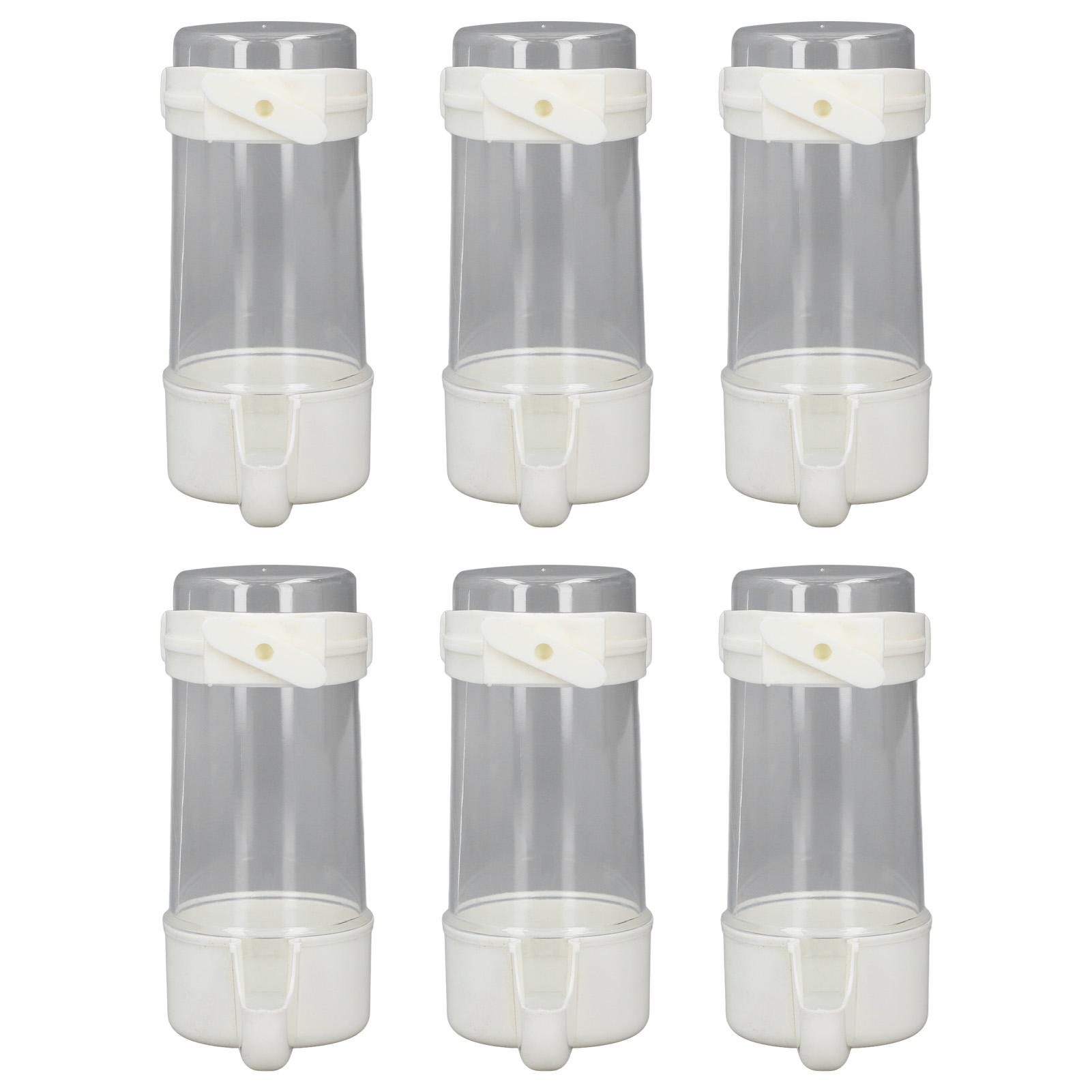 6pcs Birds Cage Water Feeder Professional Automatic Spill Proof Bird Water Hanging Feeder for Pets 100ml
6pcs Birds Cage Water Feeder Professional Automatic Spill Proof Bird Water Hanging Feeder for Pets 100ml