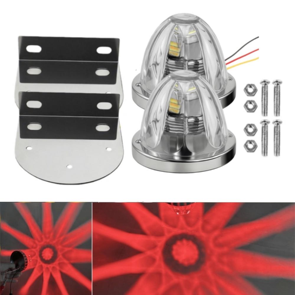 2PCS Glass Watermelon Marker Lights with Frame Clamp 12V/24V Truck Lights Exterior LED Mini Watermelon Lights for Semi Truck
2PCS Glass Watermelon Marker Lights with Frame Clamp 12V/24V Truck Lights Exterior LED Mini Watermelon Lights for Semi Truck
