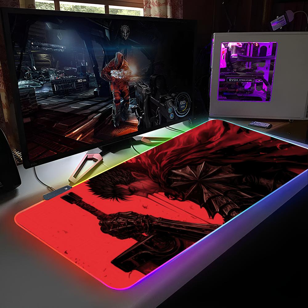 Меч Берсерка Мышь Коврик для мыши RGB Подсветка Коврик для мыши для ноутбука Коврик для мыши для ноутбука Геймерский Компьютерный стол Игровые аксессуары RGB600x300x3mm
Меч Берсерка Мышь Коврик для мыши RGB Подсветка Коврик для мыши для ноутбука Коврик для мыши для ноутбука Геймерский Компьютерный стол Игровые аксессуары RGB600x300x3mm