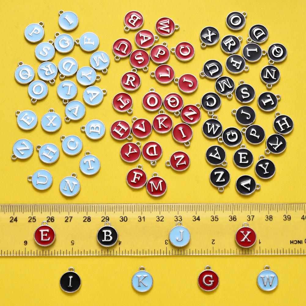 DIY Bracelet Jewelry: 26 English Alphabet Letter Pendants, Double-Sided Enamel Alloy Charms 26 letters/set (PE bag) червоний
DIY Bracelet Jewelry: 26 English Alphabet Letter Pendants, Double-Sided Enamel Alloy Charms 26 letters/set (PE bag) червоний