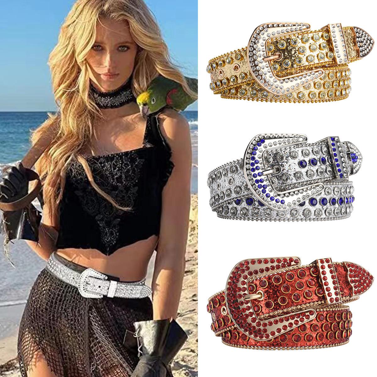 Кольоровий діамантовий ремінь Rhinestone Ins Жіночі аксесуари з блискітками Акриловий джинсовий ремінь 105cm
Кольоровий діамантовий ремінь Rhinestone Ins Жіночі аксесуари з блискітками Акриловий джинсовий ремінь 105cm