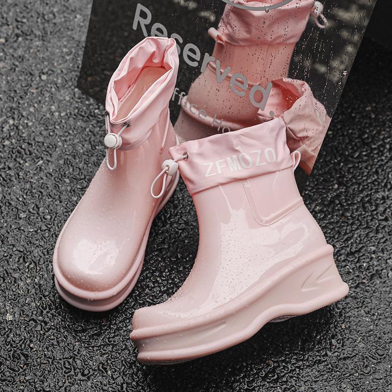 Жіночі водонепроникні гумові чоботи в корейському стилі для збільшення зросту зі шнурівкою та нековзкою підошвою 41
Жіночі водонепроникні гумові чоботи в корейському стилі для збільшення зросту зі шнурівкою та нековзкою підошвою 41