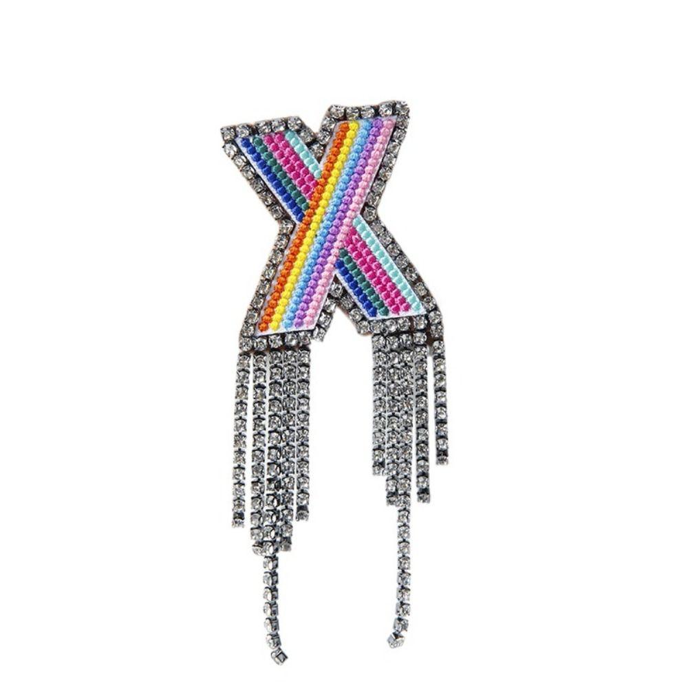 Embroidery Rhinestone Tassel Brooch A-Z Letter Banquet Clothes Pin Decoration X
Embroidery Rhinestone Tassel Brooch A-Z Letter Banquet Clothes Pin Decoration X