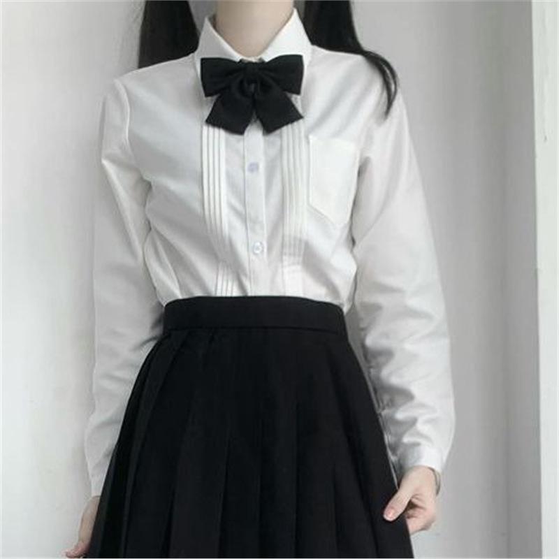 Корейская плиссированная белая рубашка с длинным рукавом и юбка, комплект из 3 предметов в стиле JK для колледжа для женщин L
Корейская плиссированная белая рубашка с длинным рукавом и юбка, комплект из 3 предметов в стиле JK для колледжа для женщин L