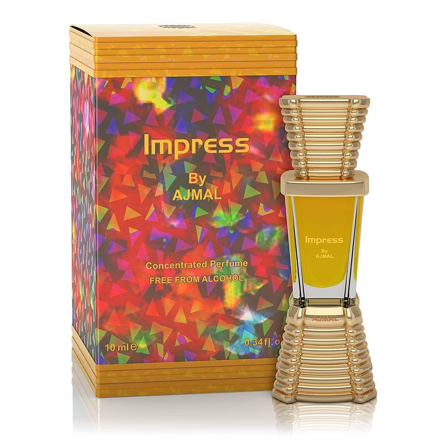 Ajmal Impress Concentrated Long Lasting Perfume Free From Alcohol 10ml
Ajmal Impress Concentrated Long Lasting Perfume Free From Alcohol 10ml