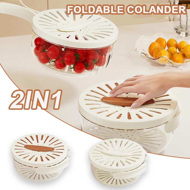 Fruit Drain Basket with Foldable Handle Plastic Vegetable Washing Bowl Multifunction Fridge Crisper Kitchen Cleaning Colander белый
Fruit Drain Basket with Foldable Handle Plastic Vegetable Washing Bowl Multifunction Fridge Crisper Kitchen Cleaning Colander белый