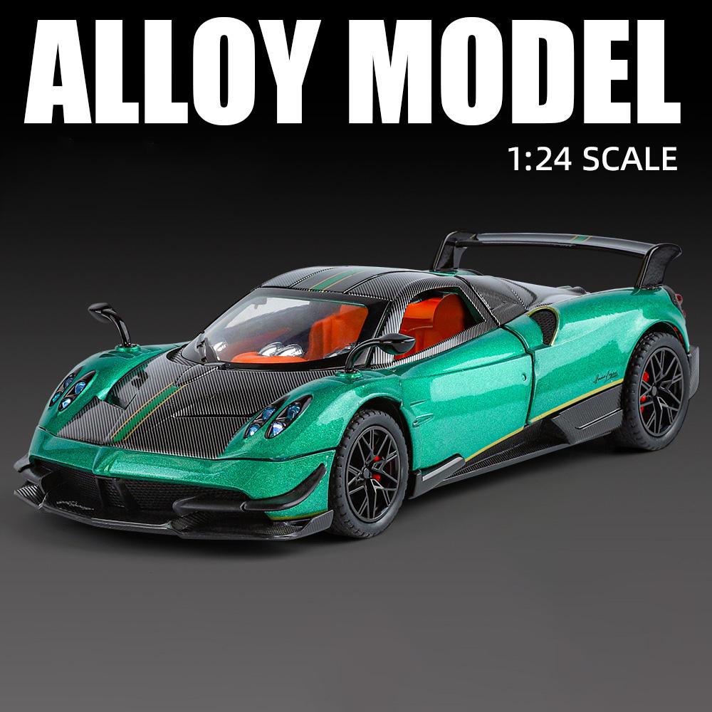 1:24 Scale PAGANI Huayra BC Sports Car Model Toy Diecast Metal Shock Absorption Sound Light Pull Back Vehicles for Kids Gifts зелёный
1:24 Scale PAGANI Huayra BC Sports Car Model Toy Diecast Metal Shock Absorption Sound Light Pull Back Vehicles for Kids Gifts зелёный